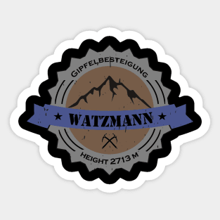 Gipfelbesteigung Watzmann Height 2713 m " Sticker